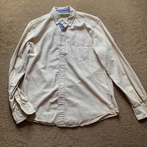 Tan Nautica Button-Up shirt men size medium